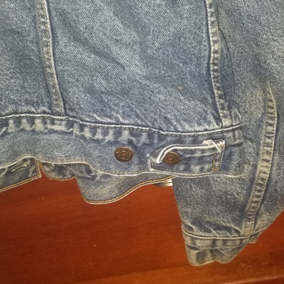 Vntg. Levi's 527 Trucker Blanker Lined Jacket - Picture 11 of 13